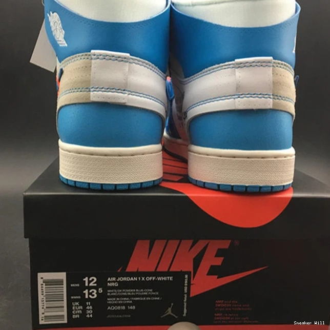 AQ0818- 558 Fashionable Jordan1 University 3549 Blue Off-White Retro 0527